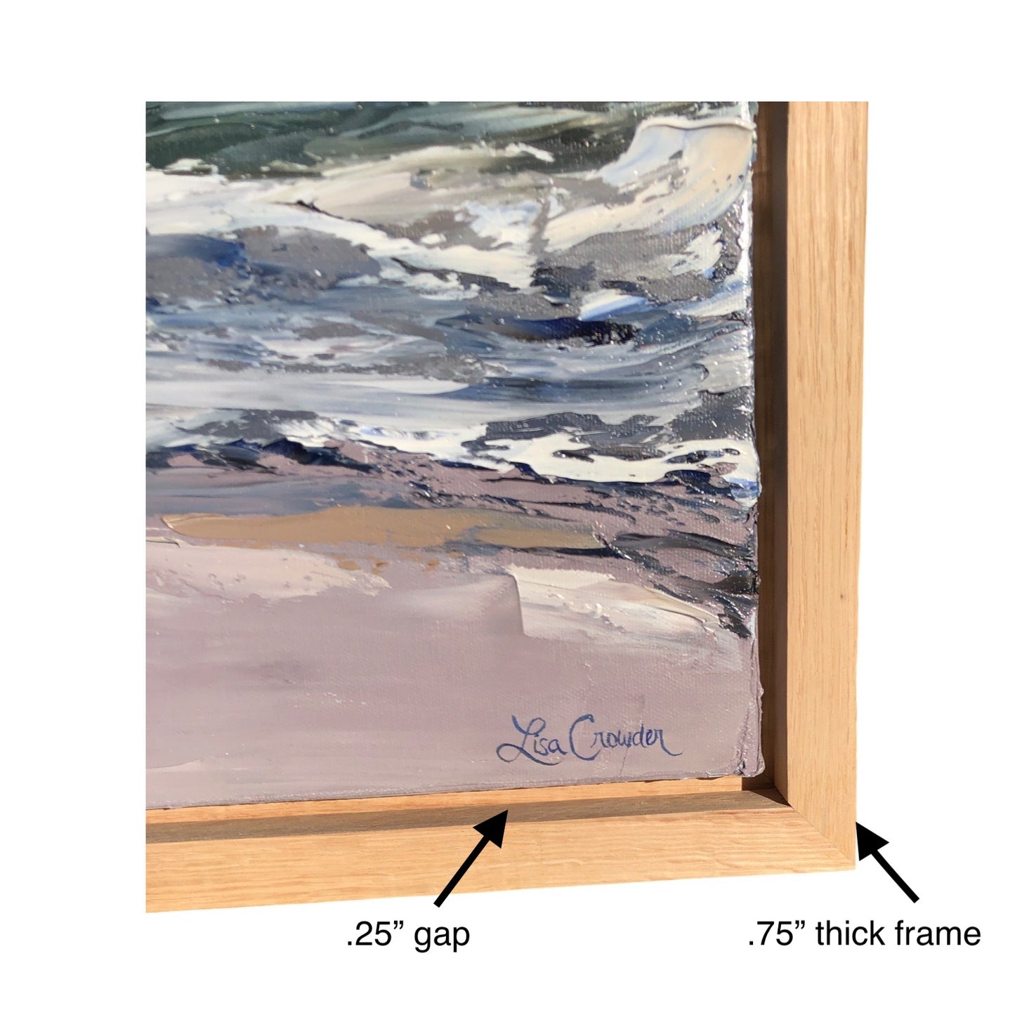 Floating Wood Frame for Art